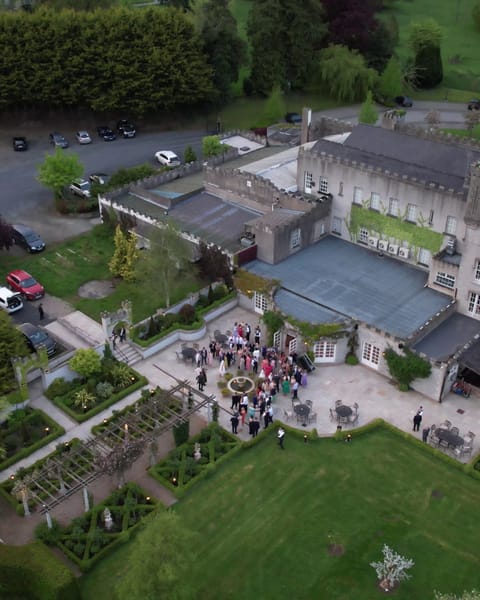 Bellingham Castle from the air
