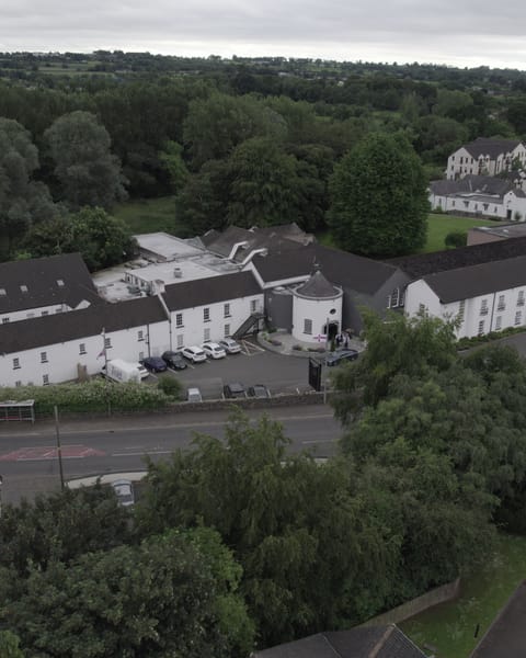 The Dunadry Hotel from the air