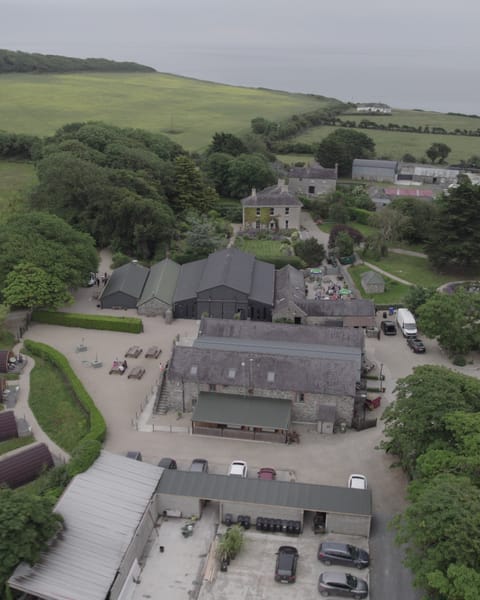 Segrave Barns at Dunany from the air