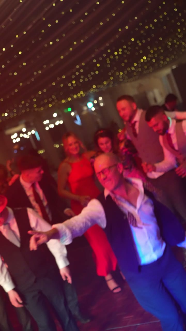 A dance floor full under the marquee lights at Beech Hill